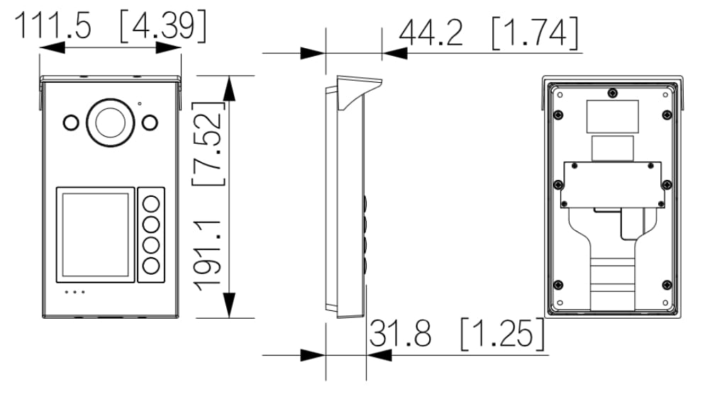 WIDEODOMOFON BEZPRZEWODOWY VTO3311Q-WP Wi-Fi / IP DAHUA-1319653