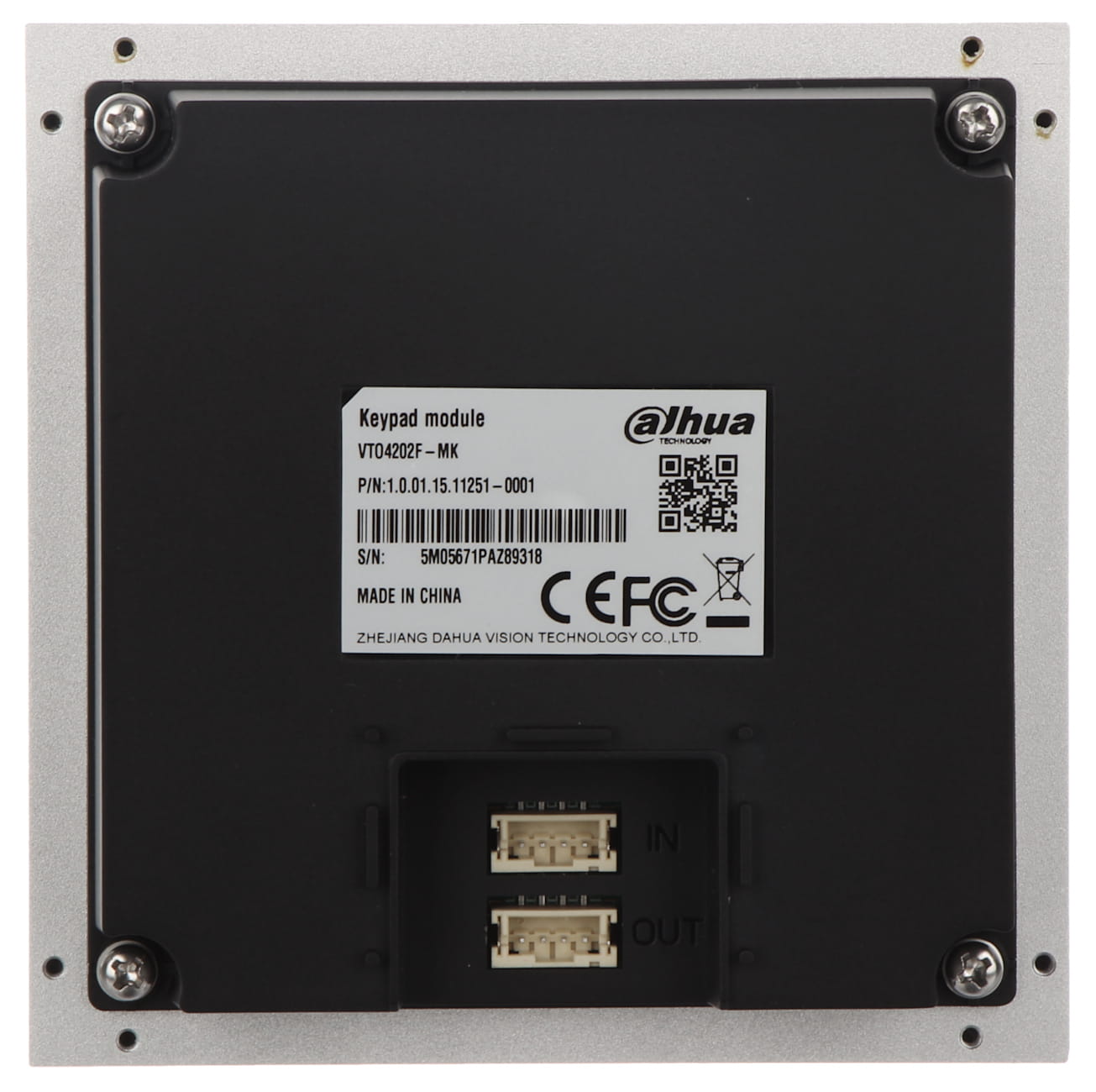 MODUŁ KLAWIATURY VTO4202F-MK DO MODUŁU VTO4202F-P DAHUA-1334652