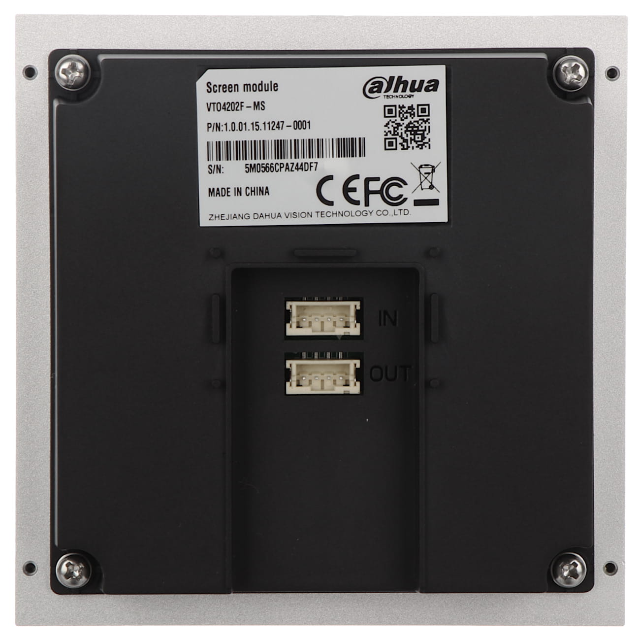 MODUŁ WYŚWIETLACZA VTO4202F-MS DO MODUŁU VTO4202F-P DAHUA-1334670