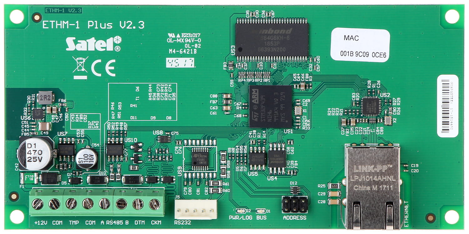 MODUŁ KOMUNIKACYJNY ETHERNET ETHM-1-PLUS SATEL-1352122