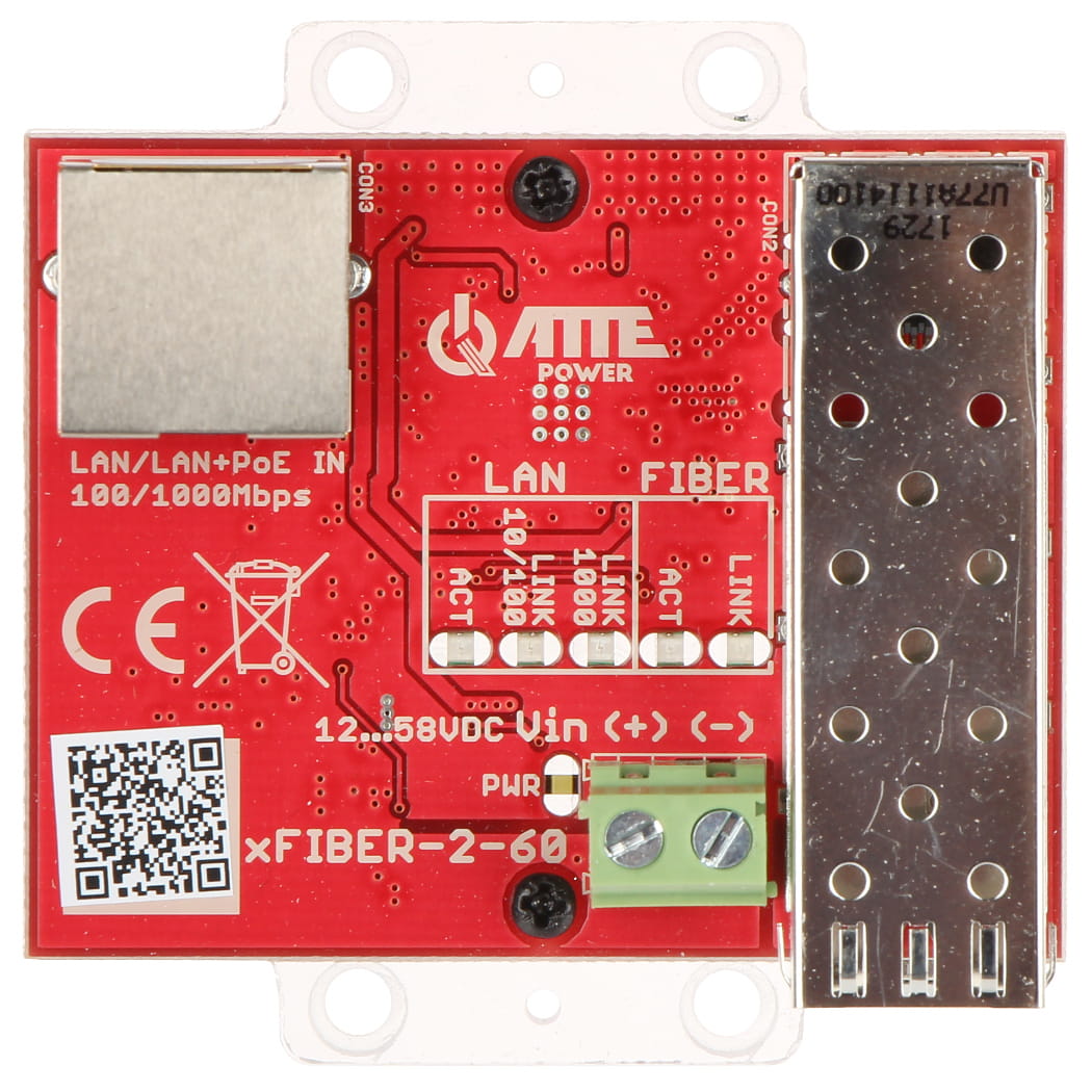 MEDIA KONWERTER XFIBER-2-60 SFP ATTE-1331837