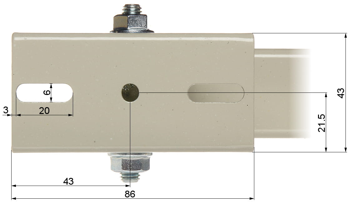 UCHWYT OBUDOWY NA SŁUP BRP-30W-1354057