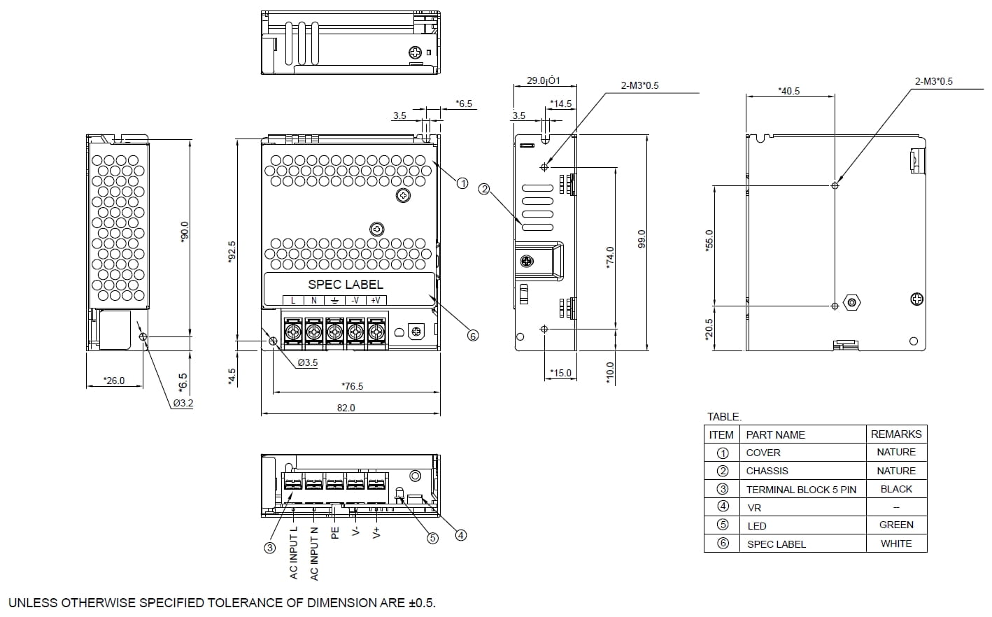 ZASILACZ IMPULSOWY PMT-12V50W2BA Delta Electronics-1319487