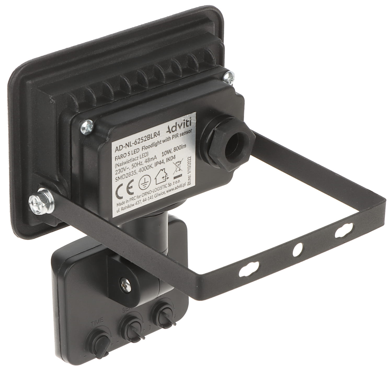 REFLEKTOR LED Z CZUJNIKIEM RUCHU AD-NL-6252BLR4 ADVITI-1469644