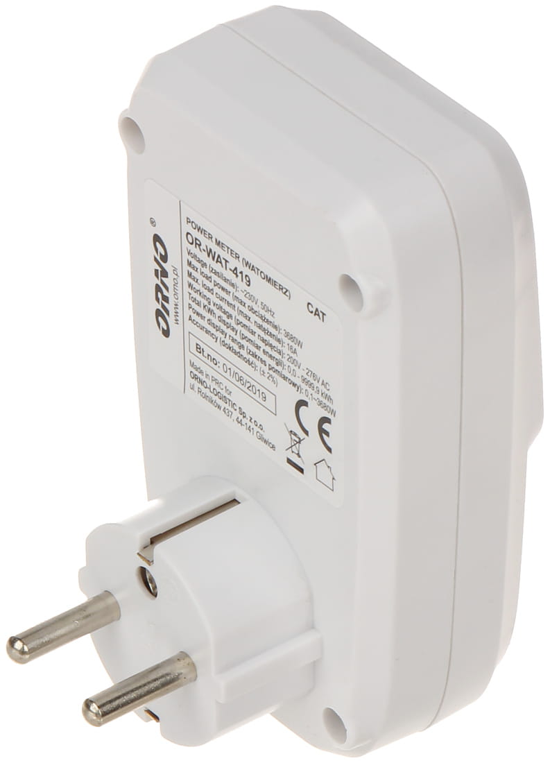 WATOMIERZ, KALKULATOR ENERGII Z WYŚWIETLACZEM LCD OR-WAT-419 ORNO-1335192