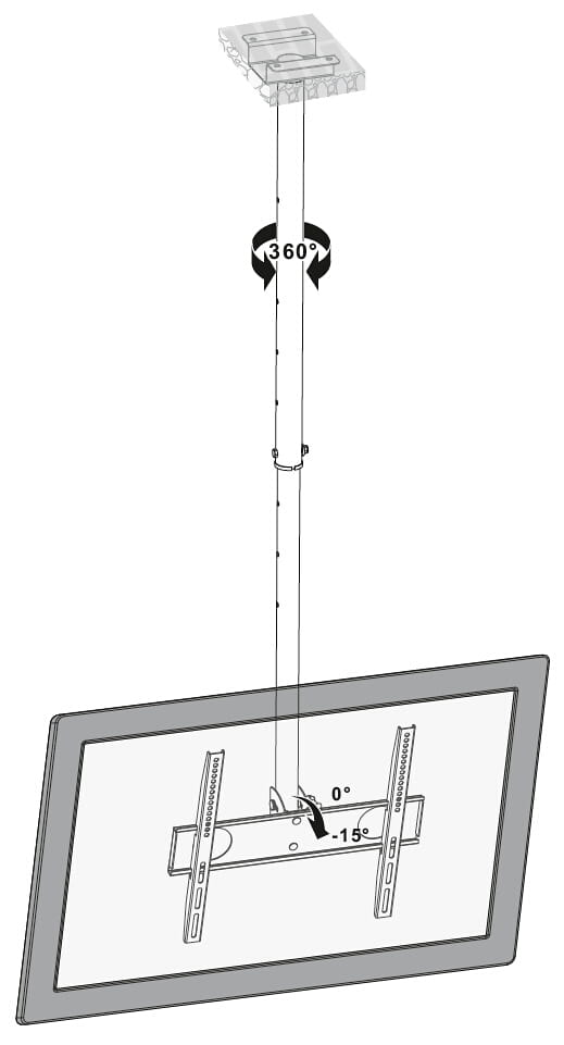 UCHWYT DO TELEWIZORA LUB MONITORA BRATECK-PLB-CE344-1353753