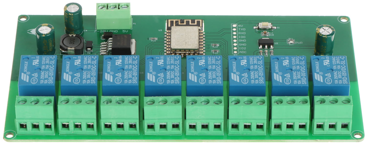 MODUŁ PRZEKAŹNIKOWY ESP12-8R-D8 Wi-Fi-1324236