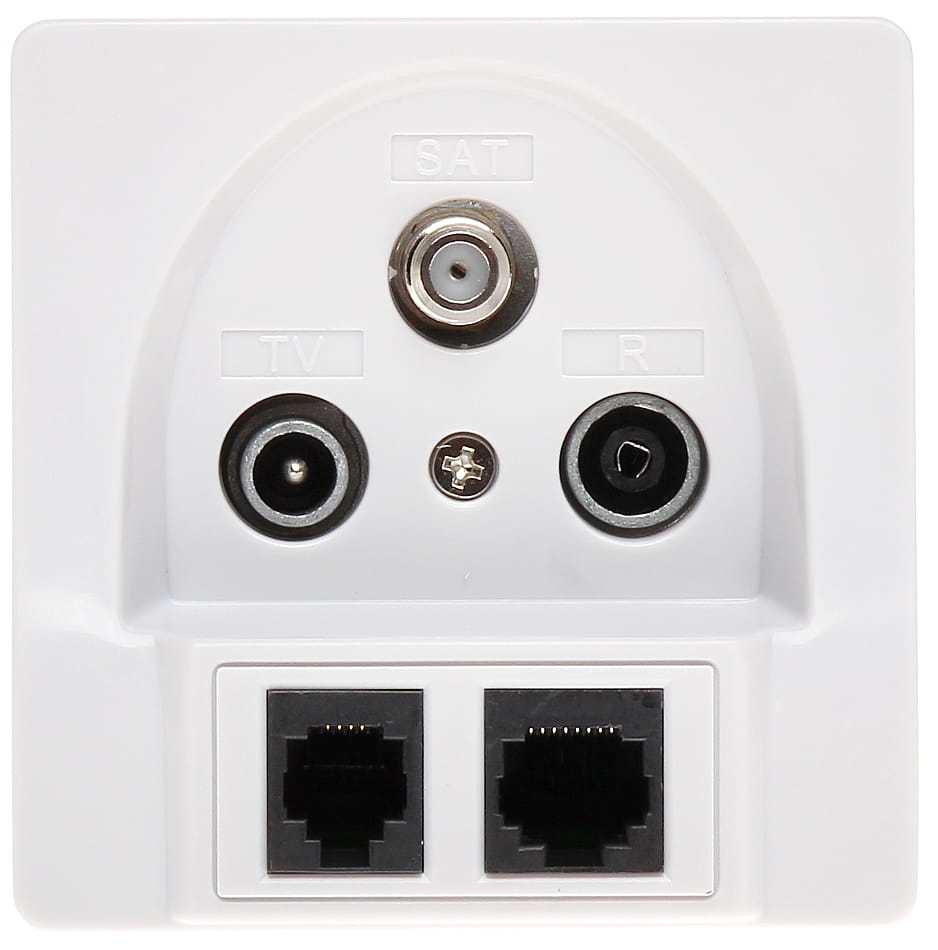 GNIAZDO KOŃCOWE GAR-SAT/2RJ R-TV SAT+RJ45+RJ11-1355111