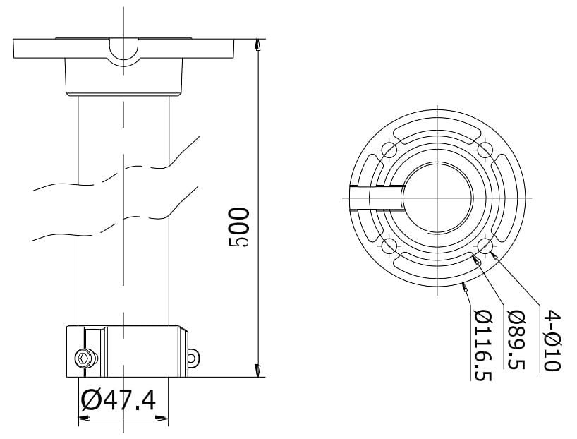UCHWYT SUFITOWY KAMERY DS-1662ZJ Hikvision-1346039