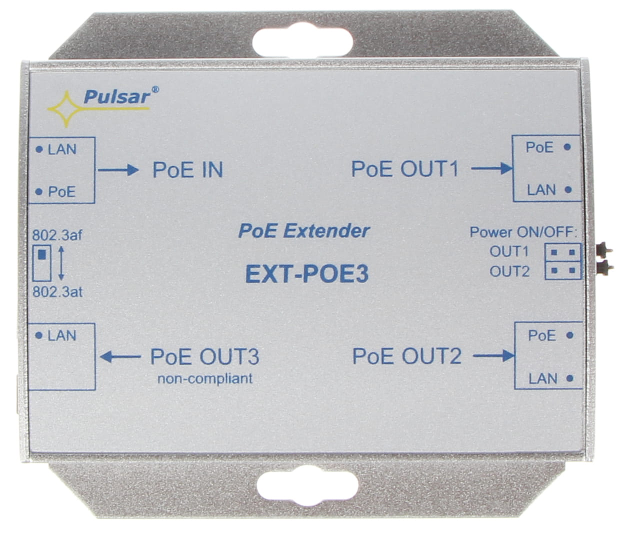 EXTENDER ETHERNET+PoE EXT-POE3 PULSAR-1338284