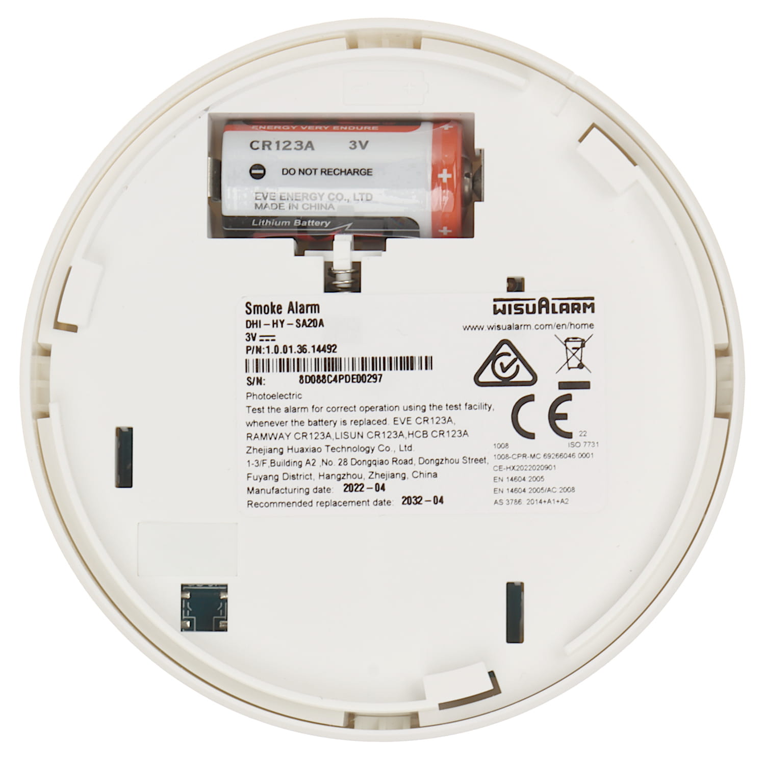 CZUJKA DYMU HY-SA20A WISUALARM / DAHUA-1361418