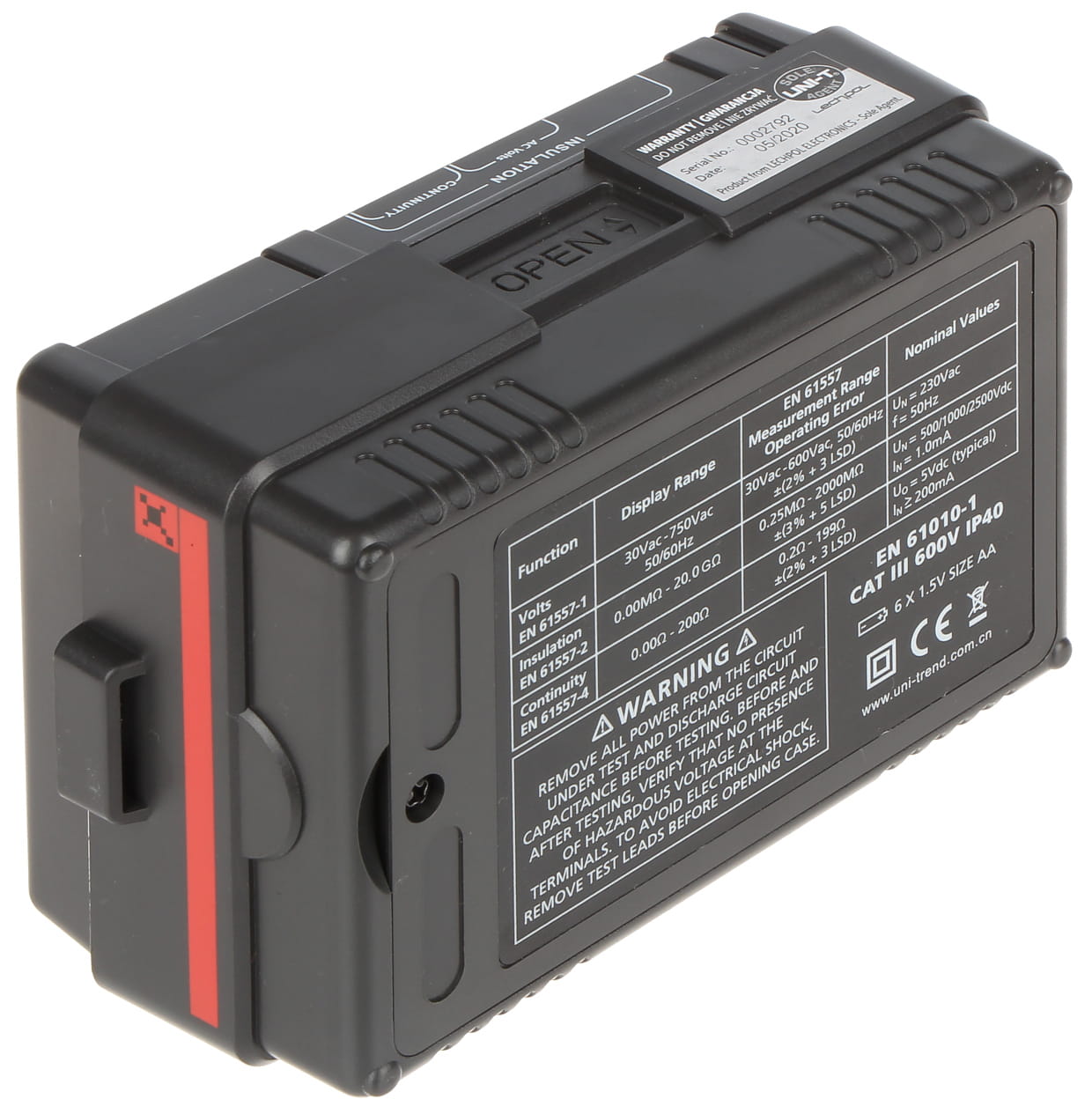 MIERNIK REZYSTANCJI IZOLACJI UT-502A UNI-T-1332590