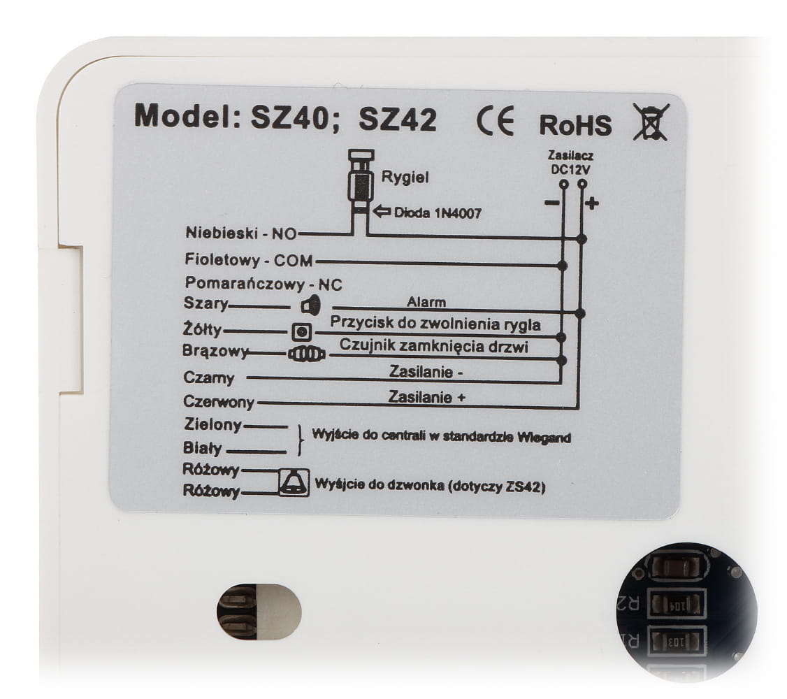 ZAMEK SZYFROWY ZS40W VIDOS-1341818