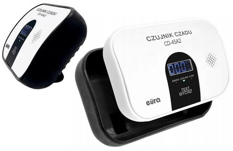 Czujnik czadu EURA CD-45A2 wolnostojący, bateryjny, wyswietlacz LCD-1504371