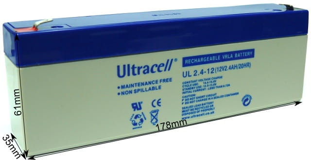 Akumulator AGM ULTRACELL UL 12V 2.4Ah-1515883