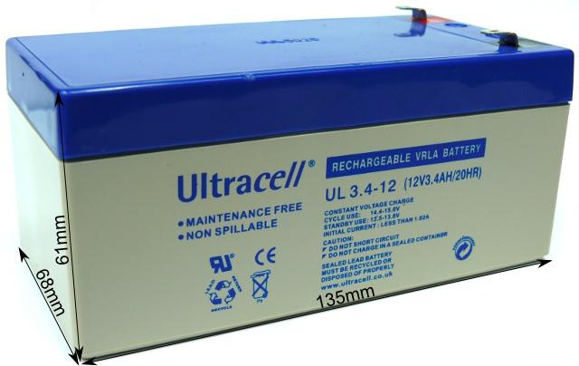 Akumulator AGM ULTRACELL UL 12V 3.4Ah-1515894