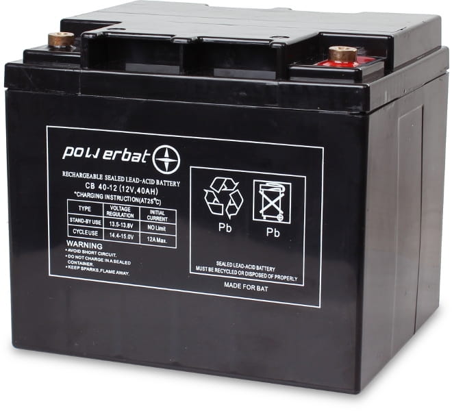 Akumulator PowerBat AGM 12V 40Ah-1512420