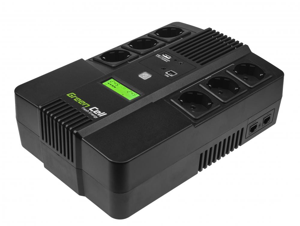 UPS ZASILACZ AWARYJNY AiO Green Cell 800VA 480W AiO Z WYŚWIETLACZEM LCD UPS07-1502660