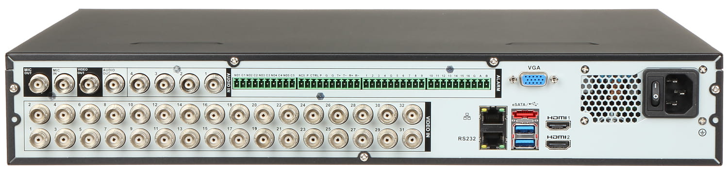 REJESTRATOR AHD, HD-CVI, HD-TVI, CVBS, TCP/IP XVR5432L-I3 32 KANAŁY DAHUA-1520033