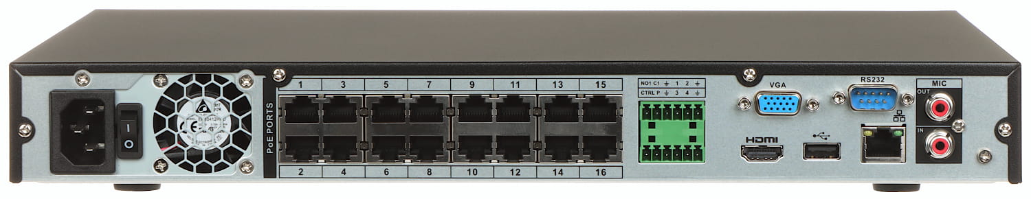 REJESTRATOR IP NVR4216-16P-EI 16 KANAŁÓW, 16 PoE WizSense DAHUA-1547988