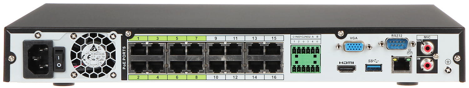 REJESTRATOR IP NVR5216-16P-EI 16 KANAŁÓW, 16 PoE WizSense DAHUA-1563296