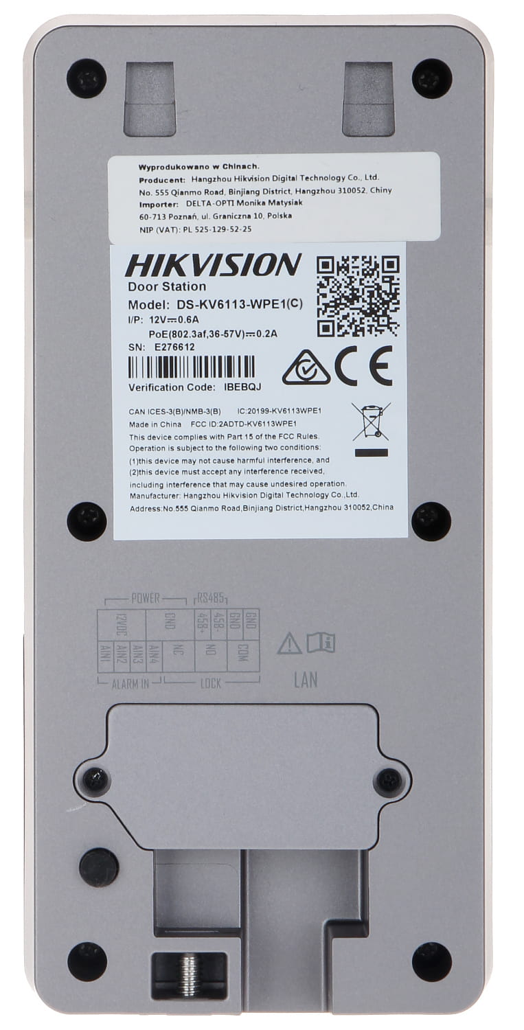 WIDEODOMOFON BEZPRZEWODOWY DS-KV6113-WPE1(C)/SURFACE Wi-Fi / IP Hikvision-1563415