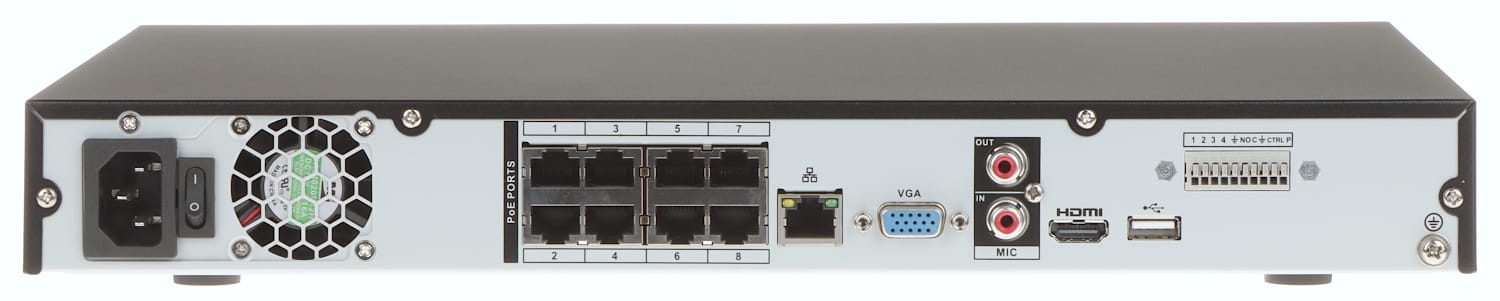 REJESTRATOR IP NVR4208-8P-4KS3 8 KANAŁÓW, 8 PoE DAHUA-1629176