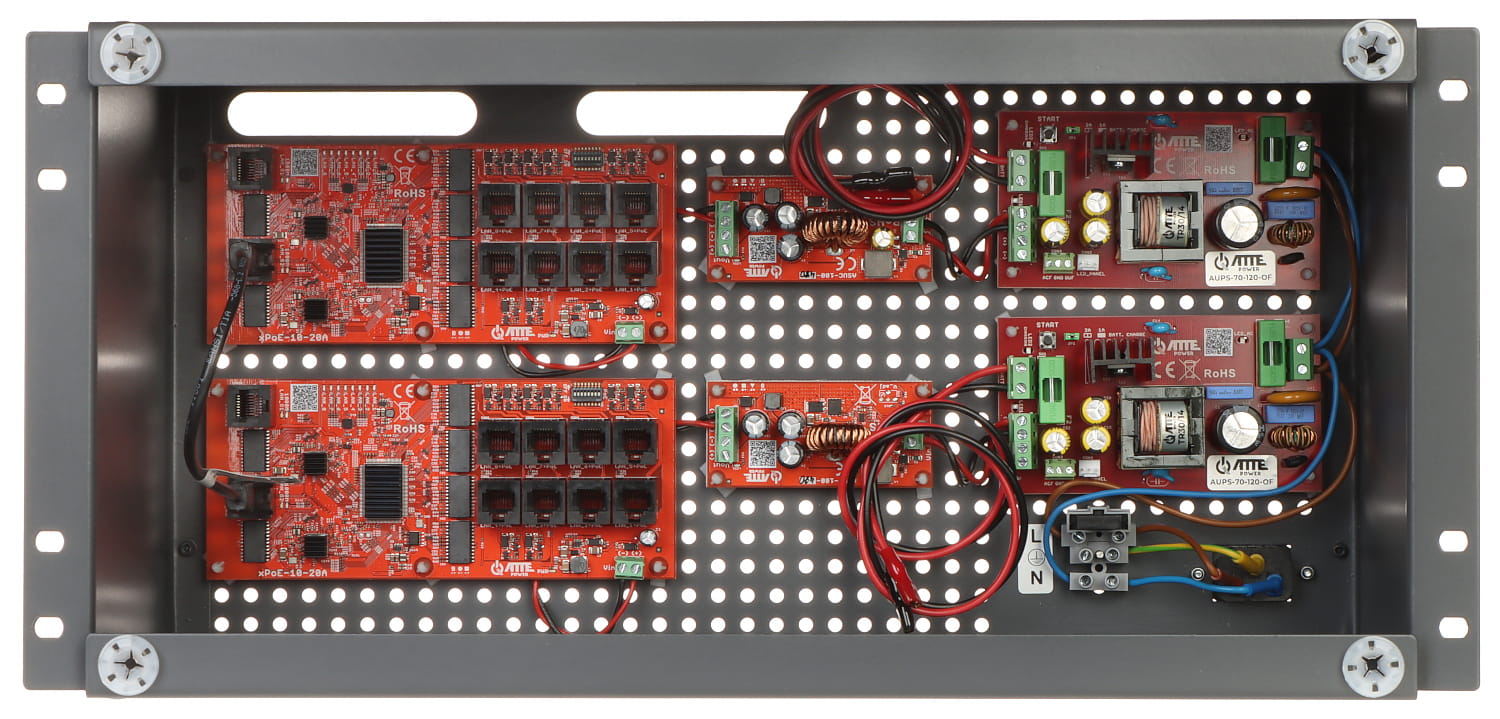 SWITCH POE Z ZASILACZEM BUFOROWYM IPUPS-16-20-R5U0 16-PORTOWY ATTE-1469366