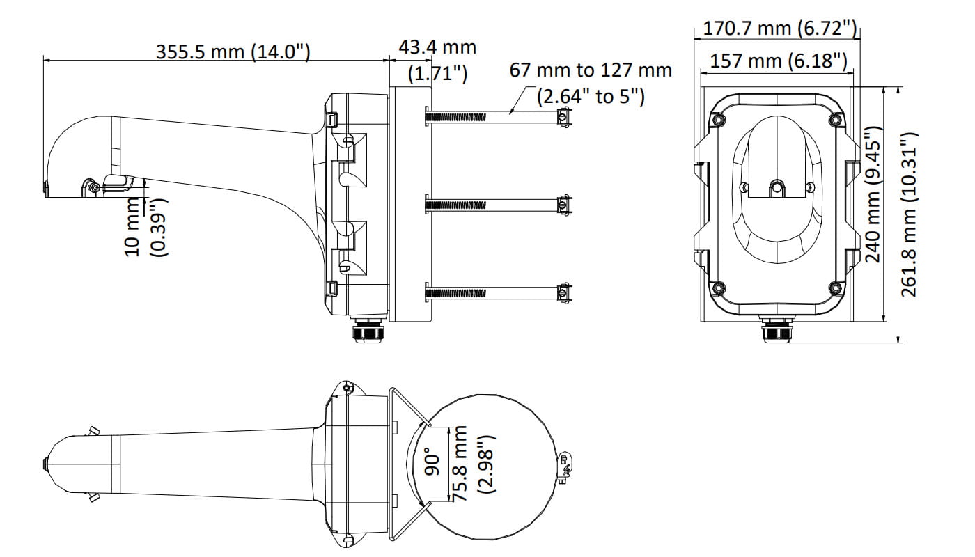 UCHWYT KAMERY DS-1604ZJ-POLE Hikvision-1664793
