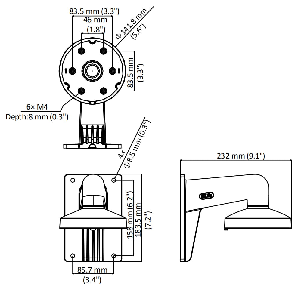 UCHWYT KAMERY DS-1273ZJ-DM32 Hikvision-1664212