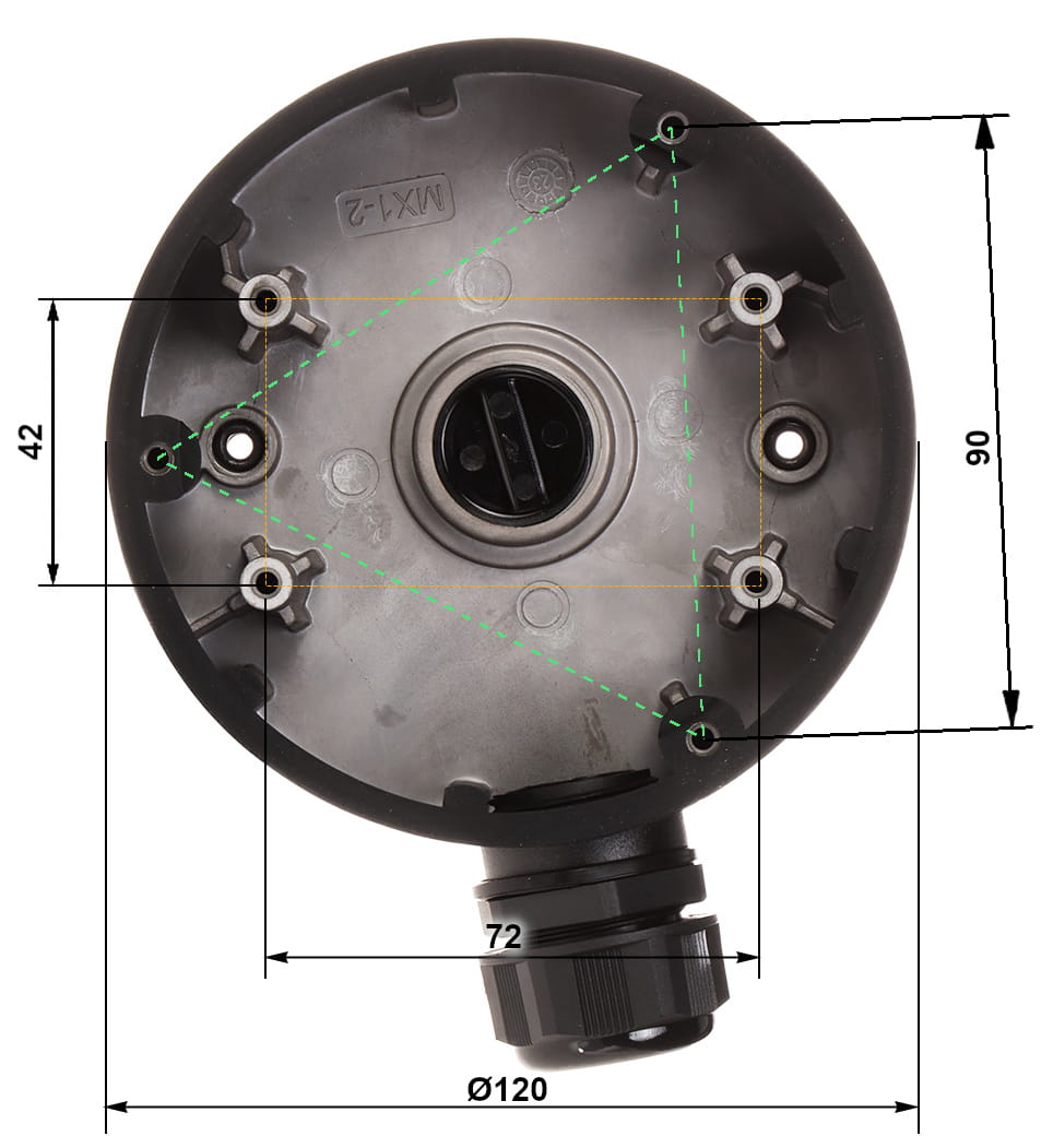 UCHWYT KAMERY DS-1280ZJ-DM46(BLACK) Hikvision-1664527
