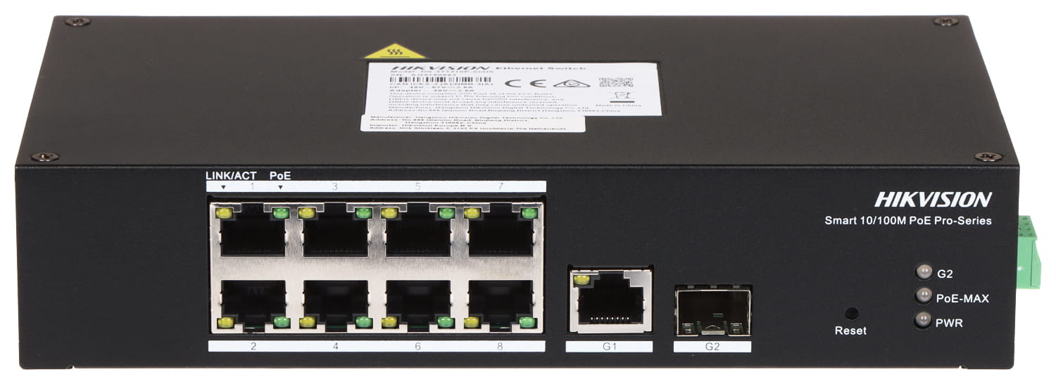 SWITCH POE DS-3T1310P-SI/HS 8-PORTOWY SFP Hikvision-1650734