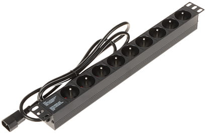 LISTWA ZASILAJĄCA PD-9/R-IEC 1.8m-1623456