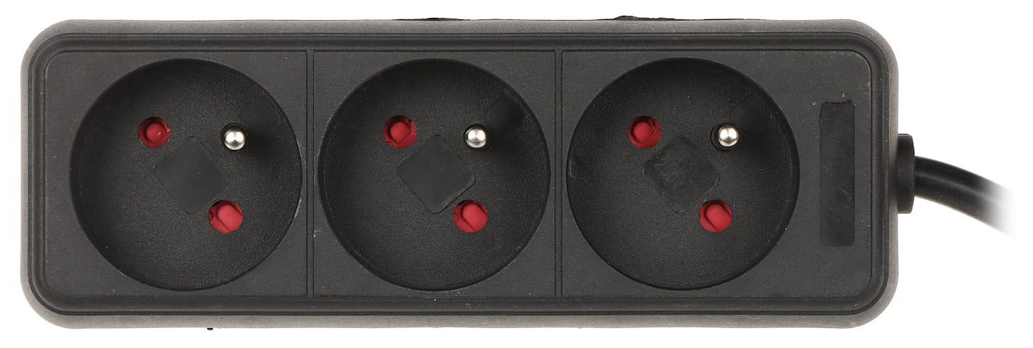 LISTWA ZASILAJĄCA PR-3M-3G/B (3 GNIAZDA) 2.8m-1568109