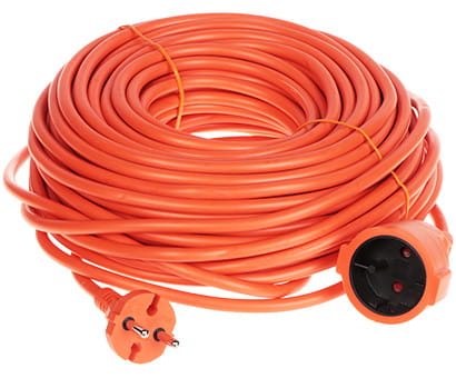 PRZEDŁUŻACZ PS-2X1.5-30M/ORANGE 30m-1669452