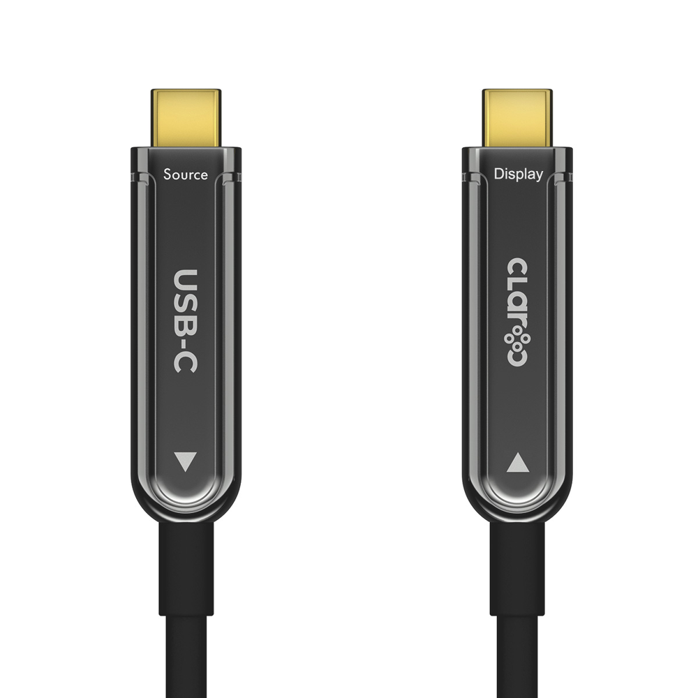 Claroc Kabel optyczny USB-C 4K@60Hz 10 m-1637645