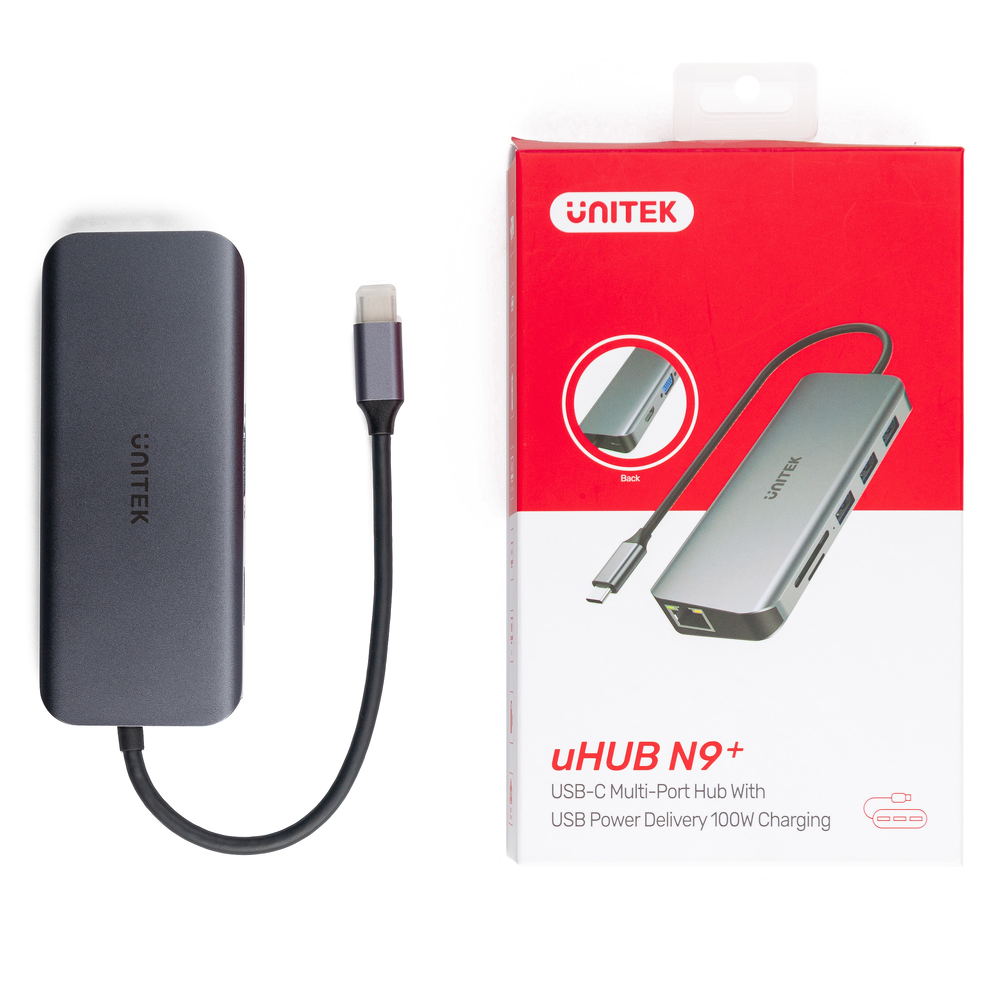 Unitek Hub USB-C 3xUSB 3.1 PD HDMI SD VGA RJ45-1632572