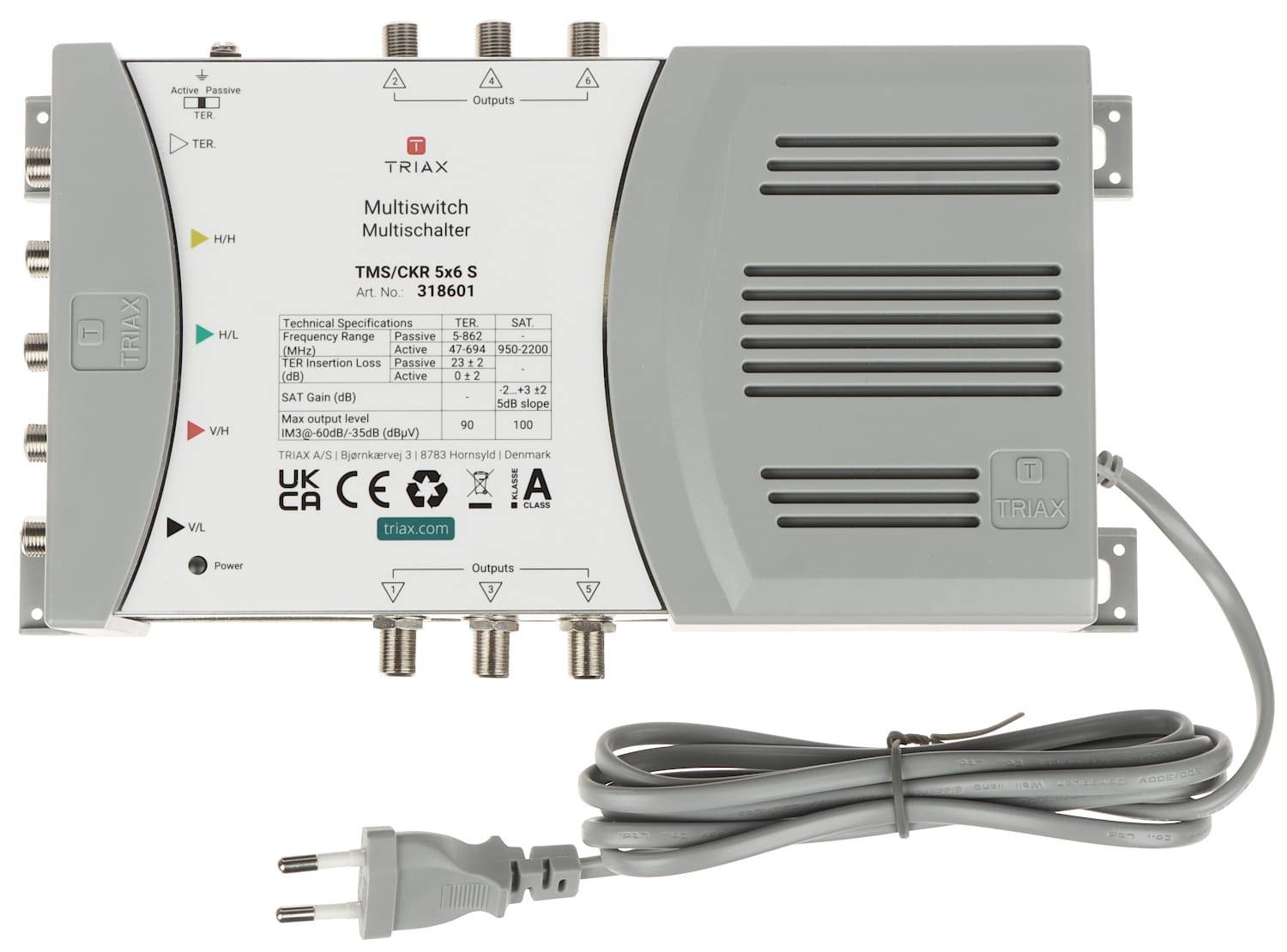 MULTISWITCH TMS-5/6S 5 WEJŚĆ / 6 WYJŚĆ TRIAX-1517965