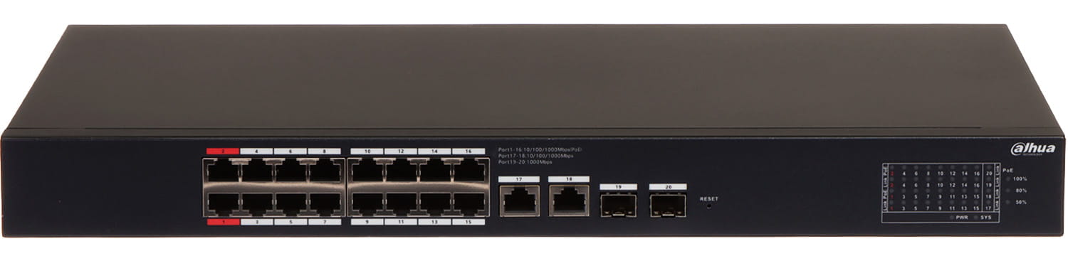 SWITCH POE CS4220-16GT-240 16-PORTOWY SFP DAHUA-1664752