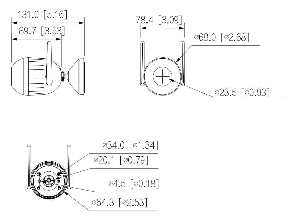 KAMERA IP F4C-PV-0280B Wi-Fi, Smart Dual Light Active Deterrence - 3.7Mpx 2.8mm DAHUA-1669585
