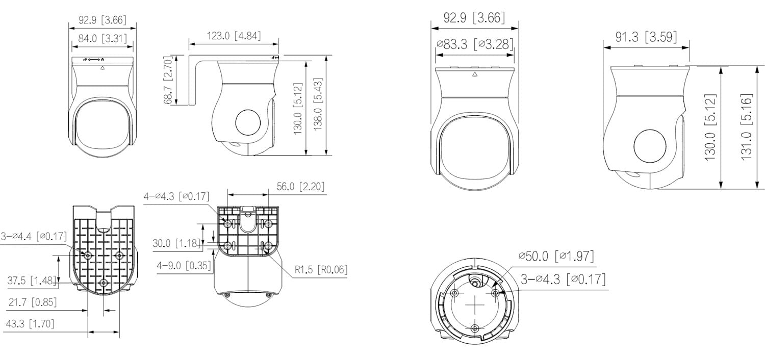 KAMERA AHD, HD-CVI, HD-TVI, PAL OBROTOWA WEWNĘTRZNA HAC-PT1500A-IL-A-0280B-S2 Smart Dual Light - 5Mpx 2.8mm DAHUA-1672561