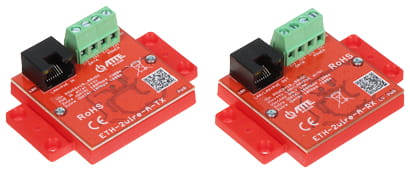 ZESTAW KONWERTERÓW UTP / 2-WIRE DO TRANSMISJI LAN+POE ETH-2WIRE-A-SET KOMPLET 2 SZT ATTE-1677684