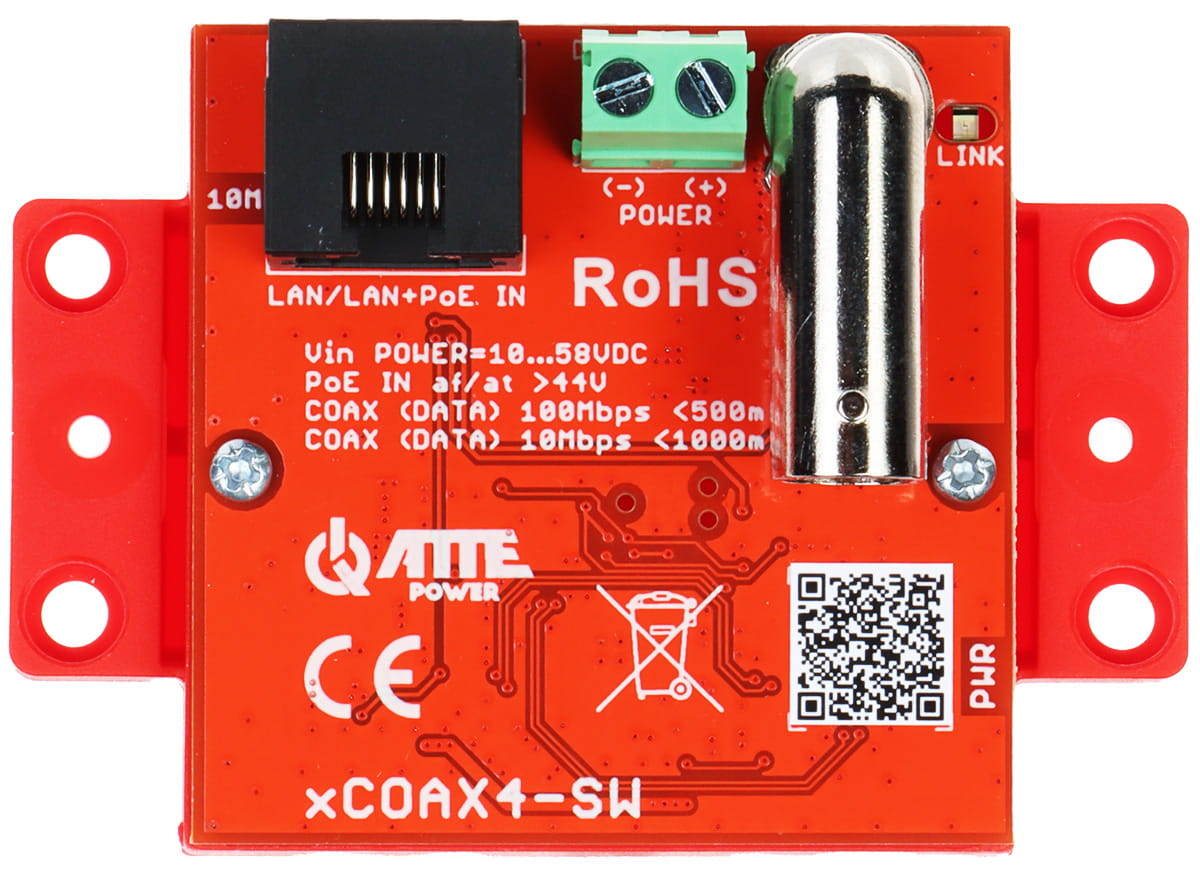 ZESTAW KONWERTERÓW UTP / COAXIAL DO TRANSMISJI LAN+POE XCOAX4-SET KOMPLET 2 SZT ATTE-1648082