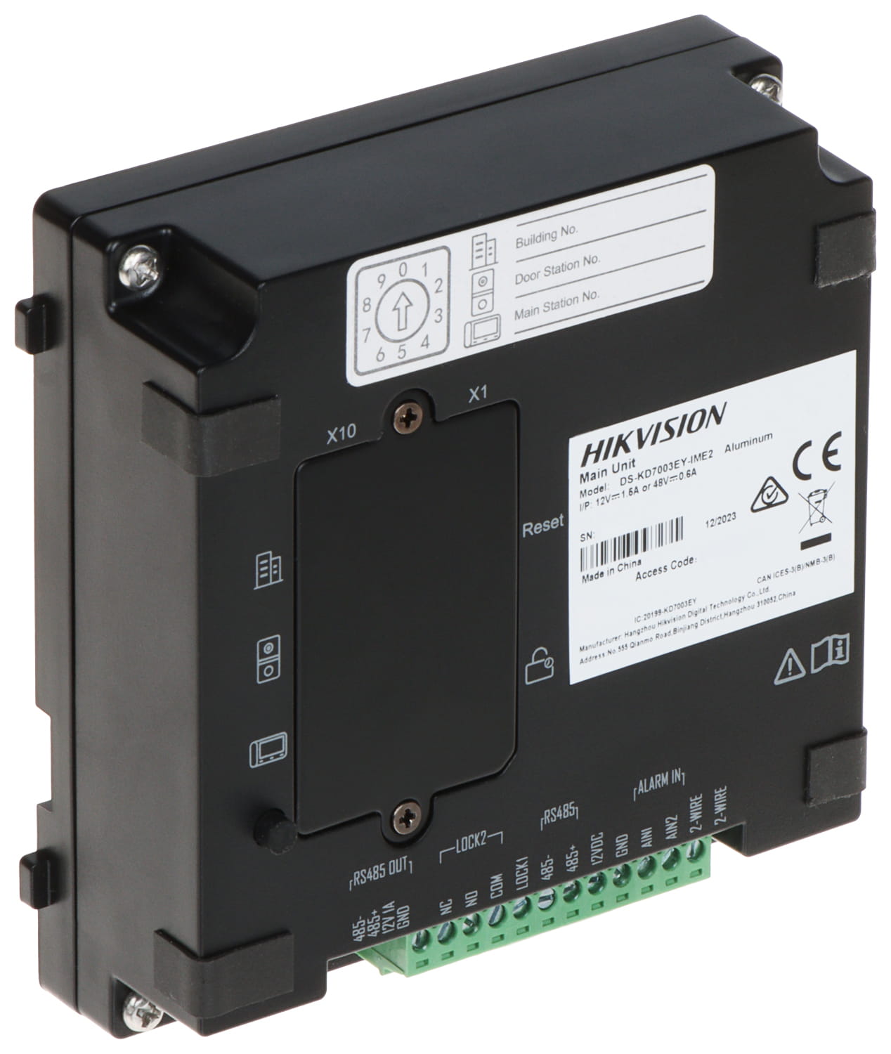 WIDEODOMOFON DS-KD7003EY-IME2/ALUMINUM Hikvision-1696695