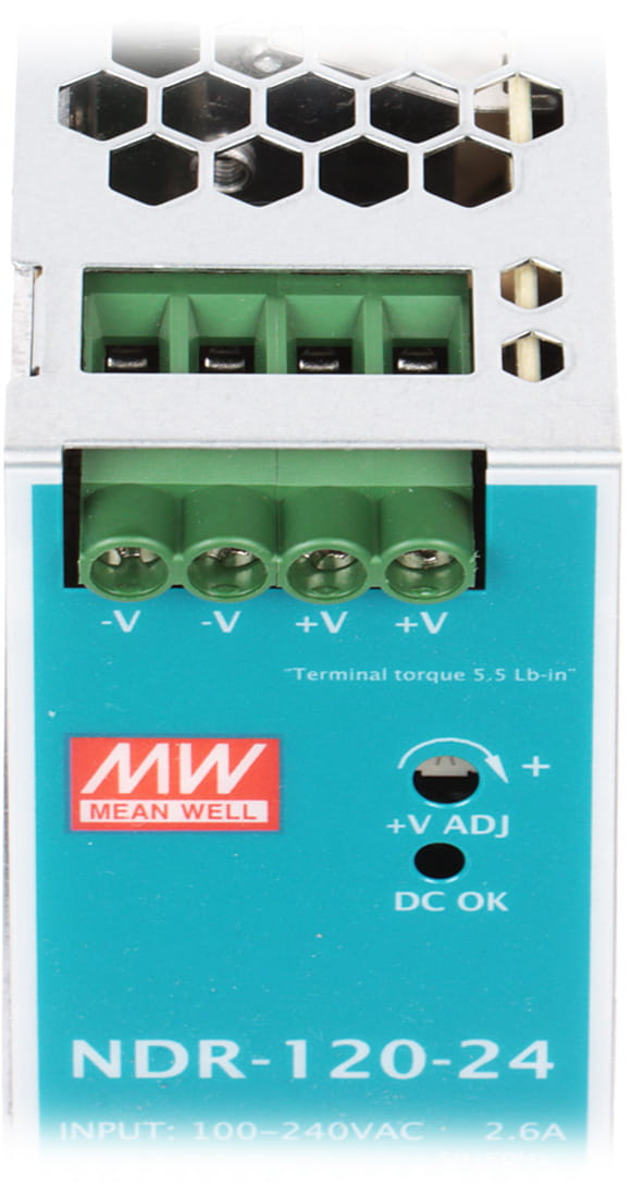 ZASILACZ IMPULSOWY NDR-120-24 MEAN WELL-1663355