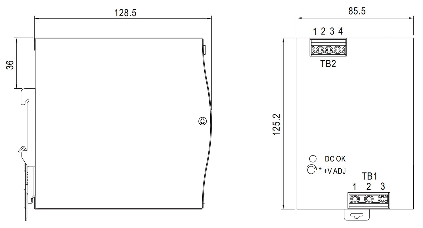 ZASILACZ IMPULSOWY NDR-480-24 MEAN WELL-1663324