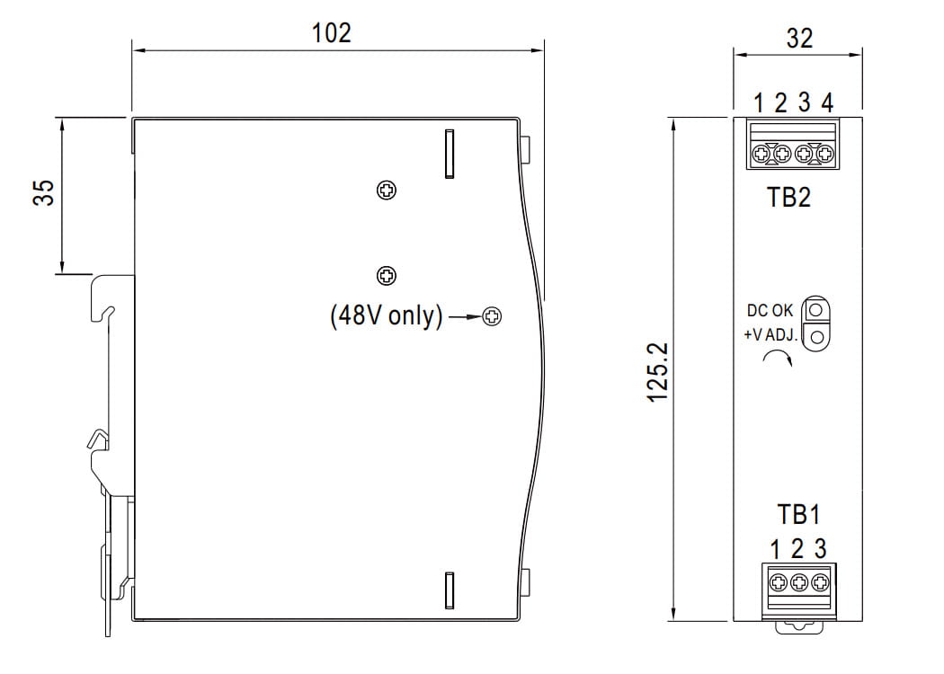ZASILACZ IMPULSOWY NDR-75-12 MEAN WELL-1672874
