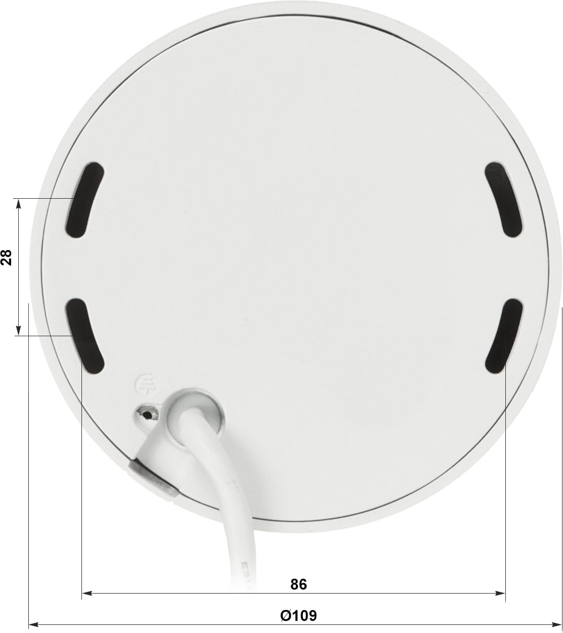 KAMERA WANDALOODPORNA IP IPC-HDBW2449F-AS-IL-0280B WizSense Smart Dual Light - 4Mpx 2.8mm DAHUA-1700667