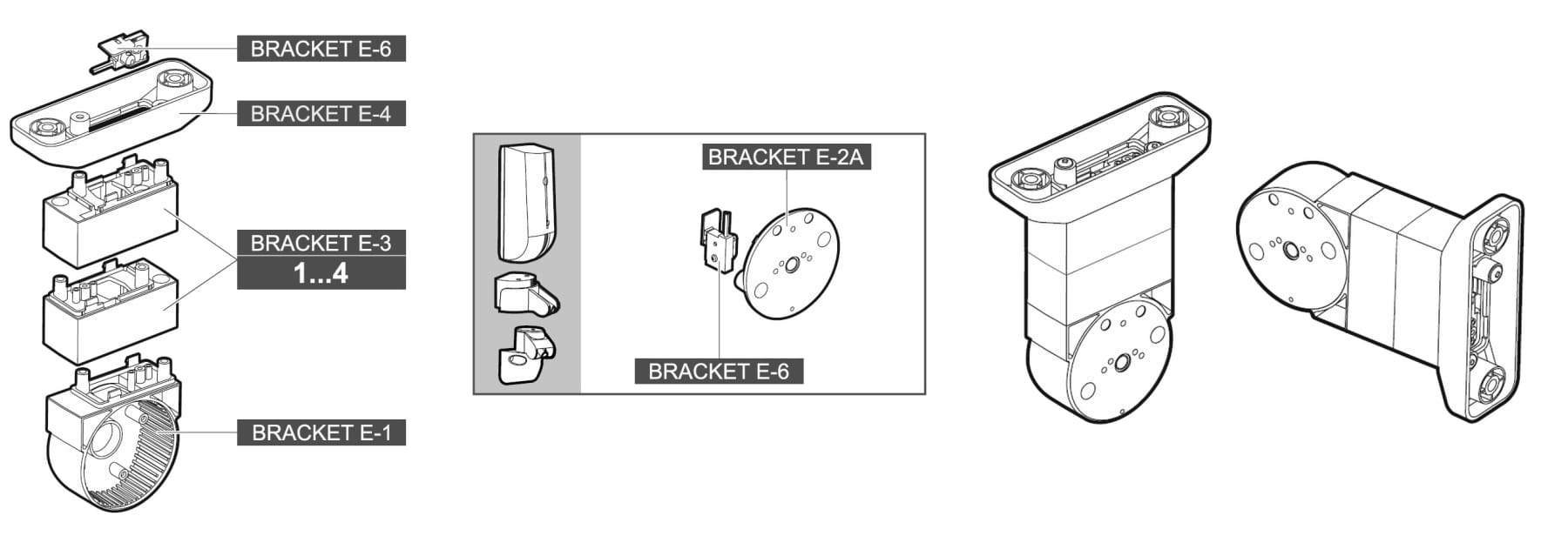 UCHWYT DO CZUJEK RUCHU BRACKET-E-AGATE-EX SATEL-1704932