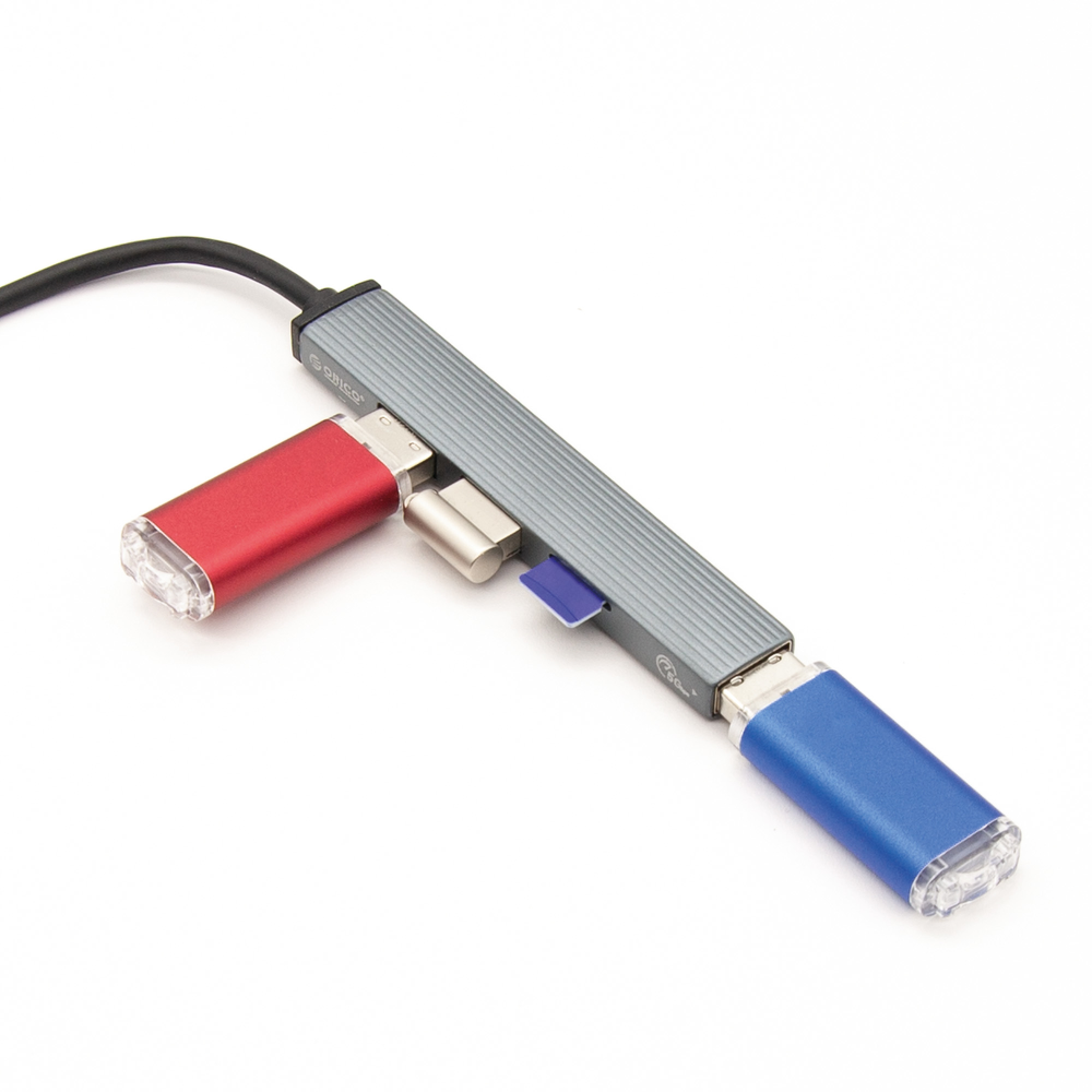Orico Hub USB-C 3xport USB-A, czytnik microSD, alu-1358683